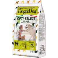 Сухой корм для взрослых собак Dog&Dog Expert Premium Opti-Select с ягненком 3 кг
