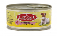 Консервы Berkley №1 для взрослых собак, с говядиной 100 г