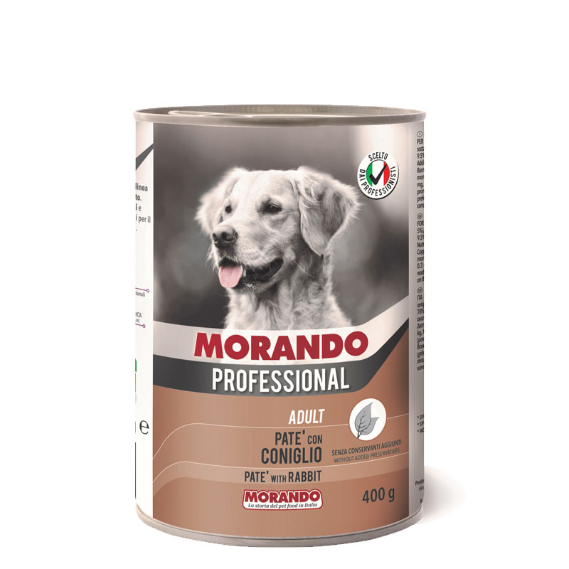 Консервы для собак Morando Professional Adult паштет с кроликом 400 г