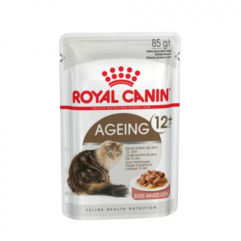 Влажный корм Royal Canin Ageing +12 для пожилых кошек (кусочки в соусе), 85 г