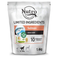 Сухой корм для взрослых собак Nutro для чувствительного пищеварения, с лососем и розмарином 1,4 кг