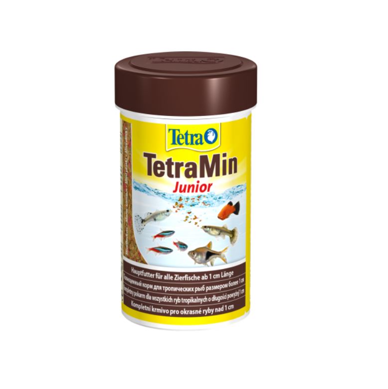 Корм для рыб TetraMin Junior для молоди аквариумных рыб, хлопья 100 мл