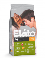Корм сухой Elato Holistic для взрослых собак мелких пород, с курицей и уткой 2 кг