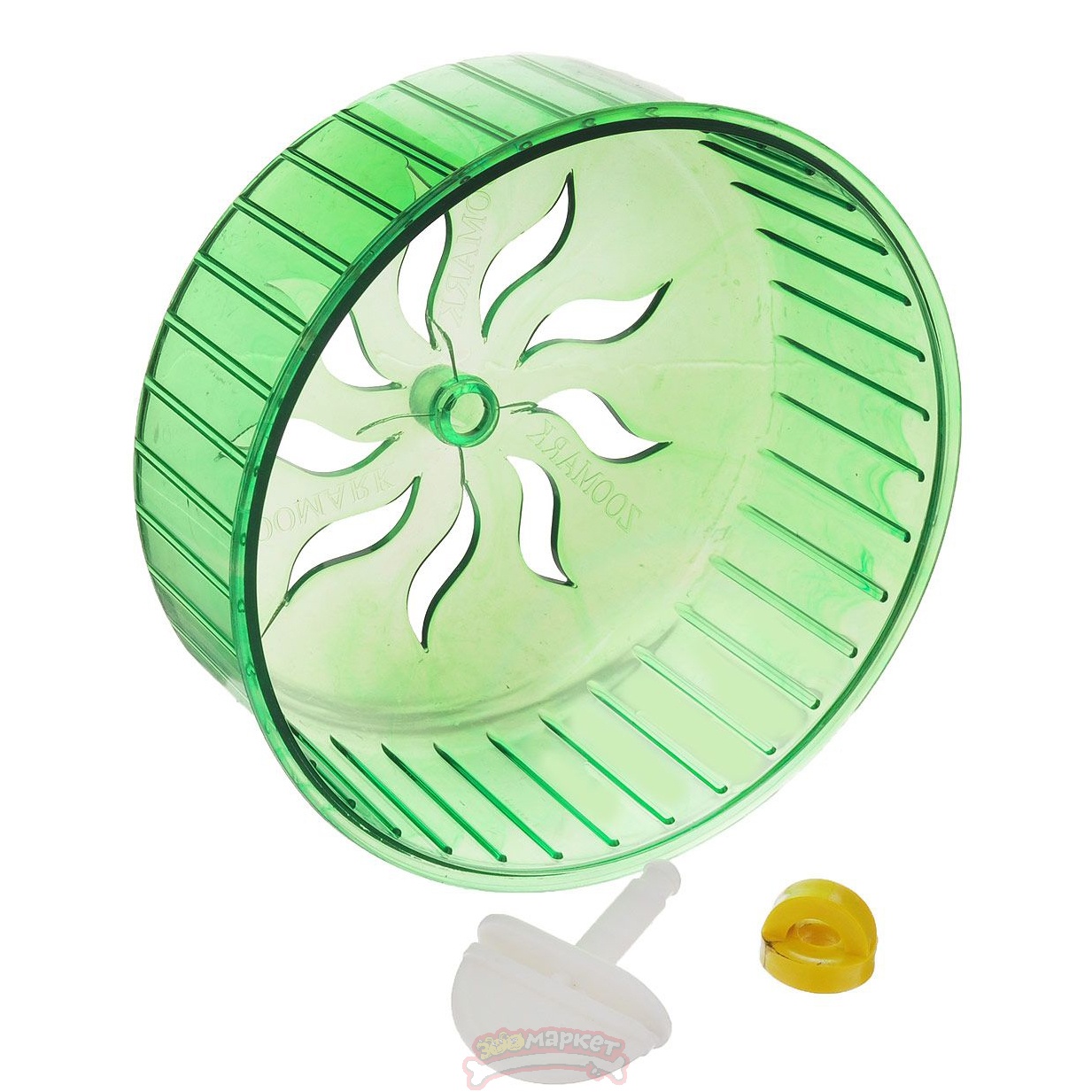 Пластиковое колесо Зоомарк для грызунов в упаковке, диаметр 14 см