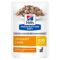 Влажный корм для кошек Hill's Prescription Diet c/d Multicare с курицей, 85 г