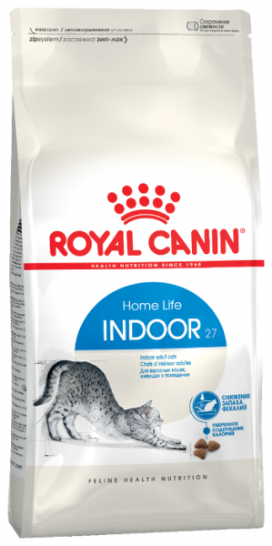 Корм сухой Royal Canin Indoor 27 для взрослых кошек живущих в помещении, 10 кг