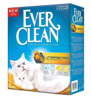 Наполнитель Ever Clean Less Track для длинношерстных кошек, комкующийся,  6 кг.