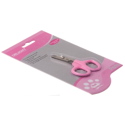 Когтерез-ножницы для кошек DeLIGHT ROSE малый, прямой 