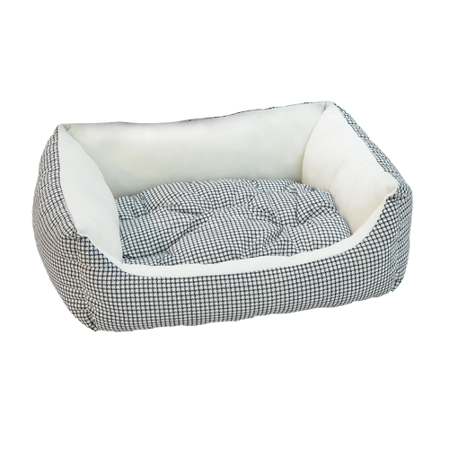 Лежанка - диван для собак и кошек Зооник (клетка) черная 45х52х17 см