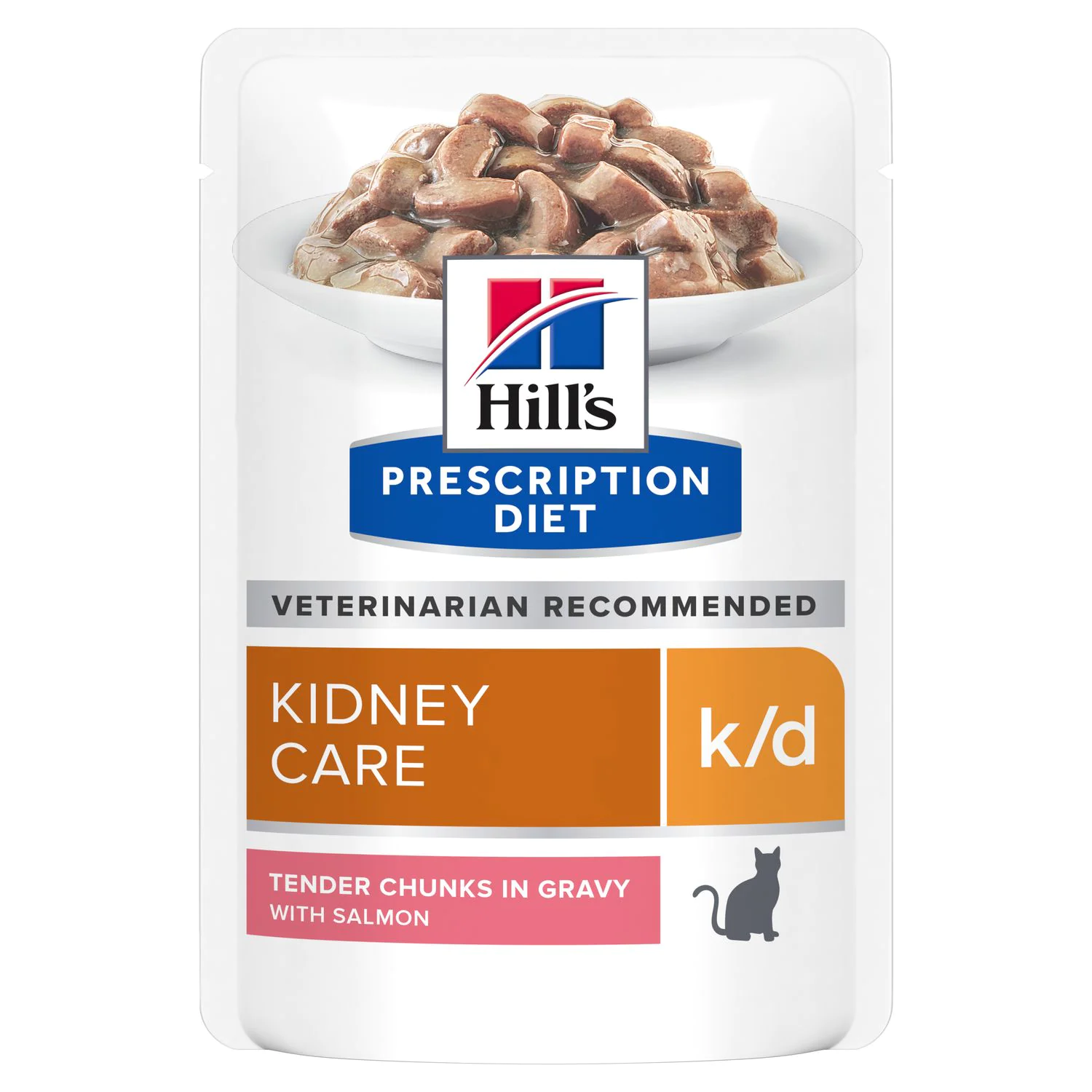 Влажный корм для кошек Hill's Prescription Diet k/d при хронической болезни почек, с лососем, 85 г