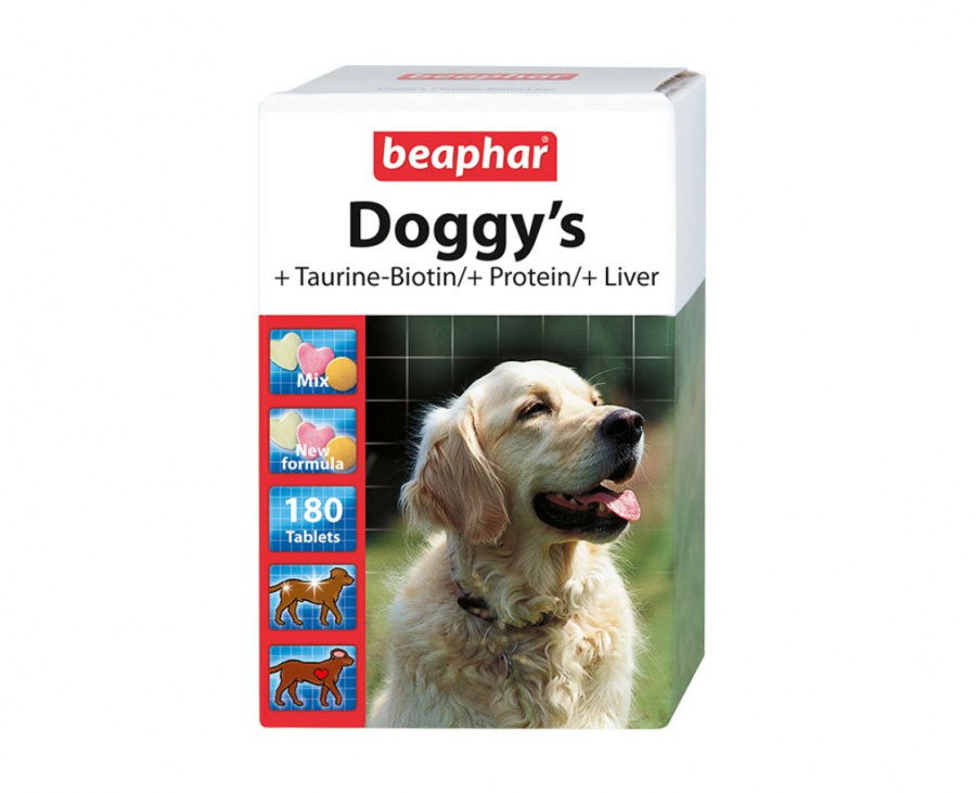 Витаминный комплекс для собак Beaphar Doggy's, 180 таб