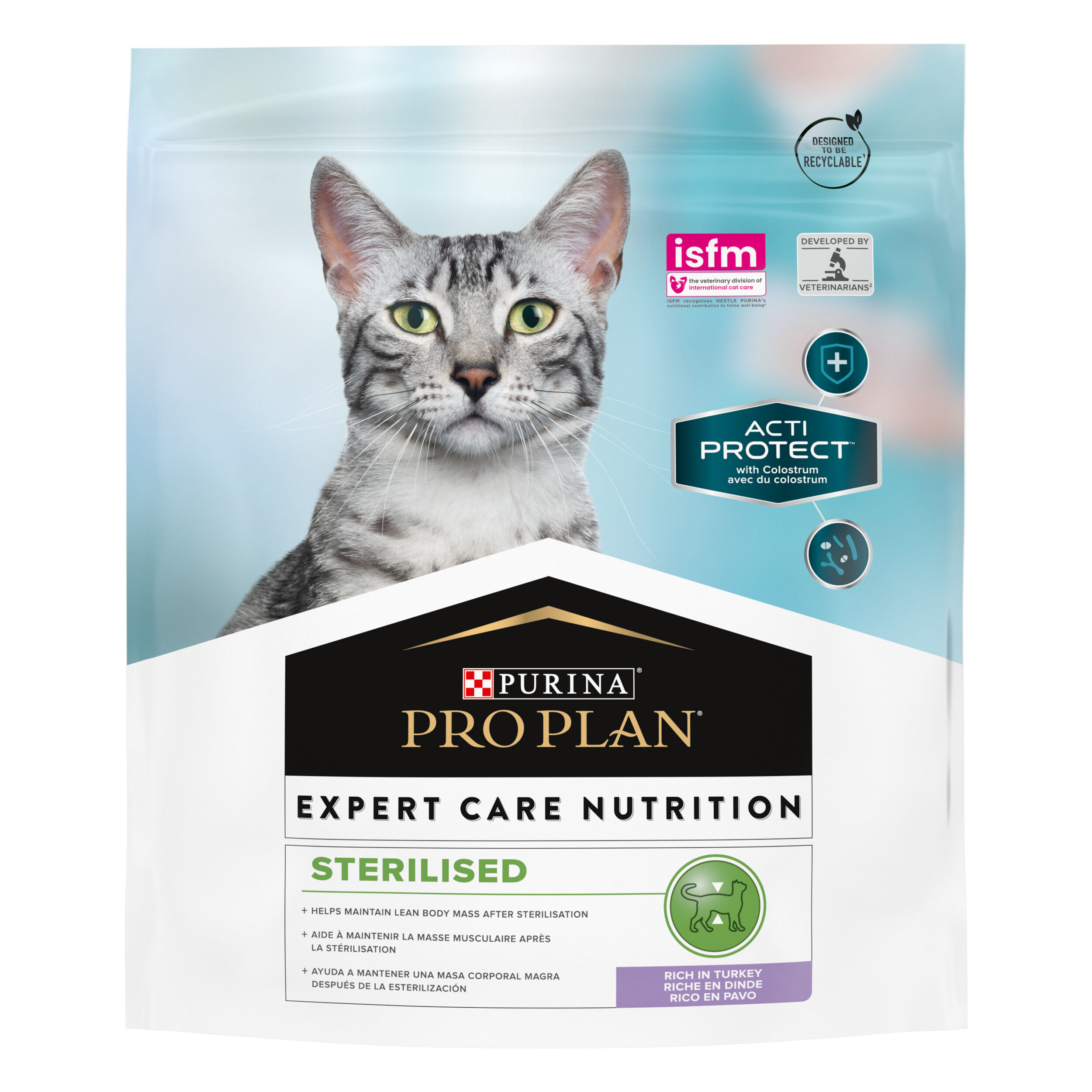 Сухой корм для стерилизованных кошек PRO PLAN ACTI PROTECT с индейкой 400 г