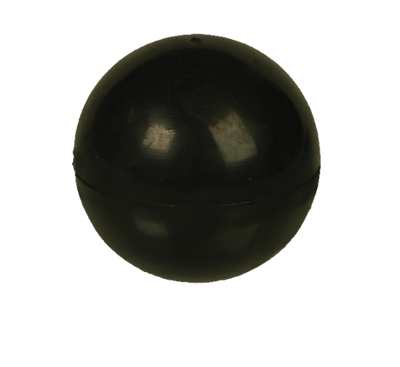 Игрушка для собак Мяч цельнорезиновый черный 8 см