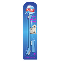 Набор Cliny  для ухода за зубами и массажа десен для собак и кошек, зубная щётка+массажёр.