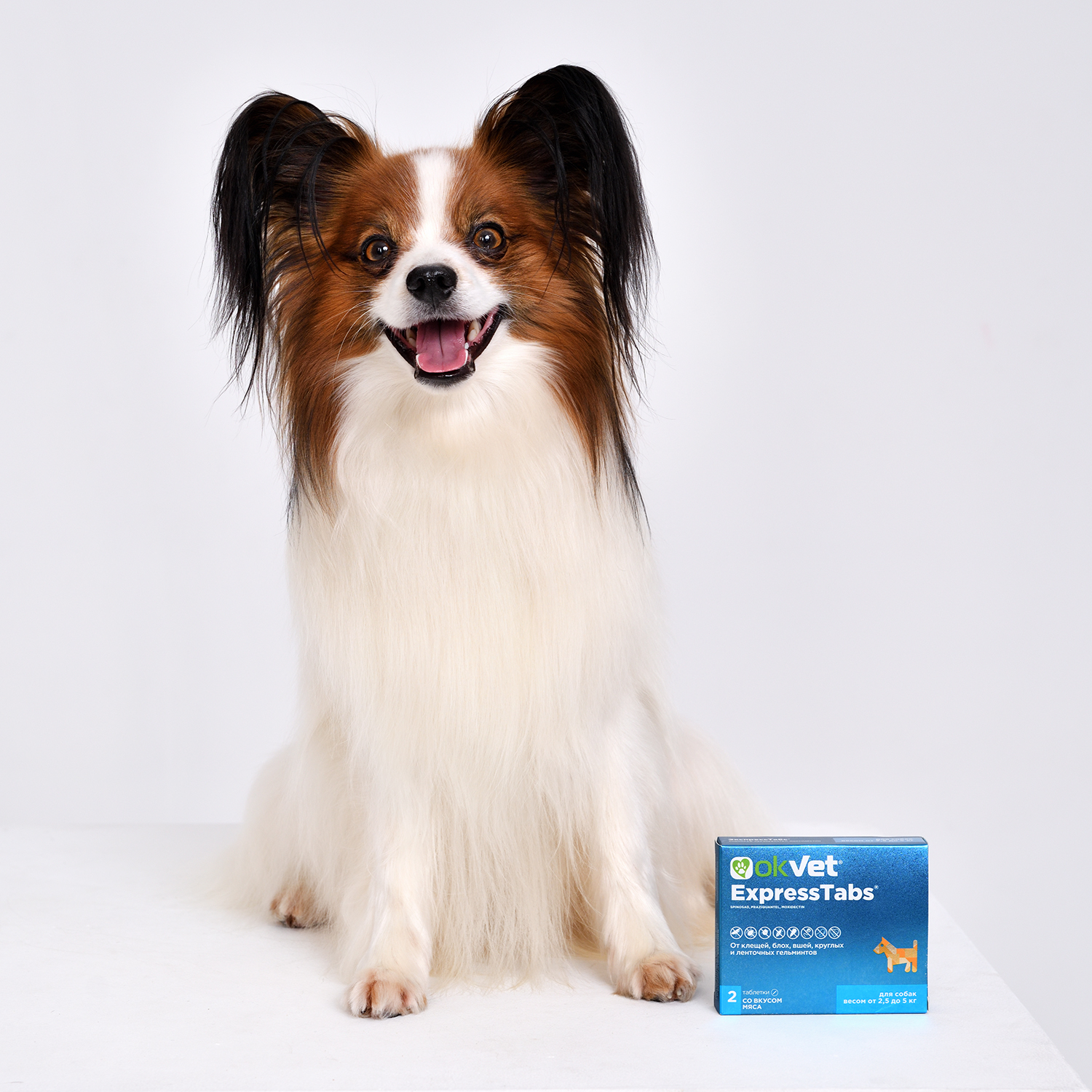 OKVET EXPRESSTABS Таблетки для собак до 5 кг от блох, клещей, вшей и гельминтов 1 таб