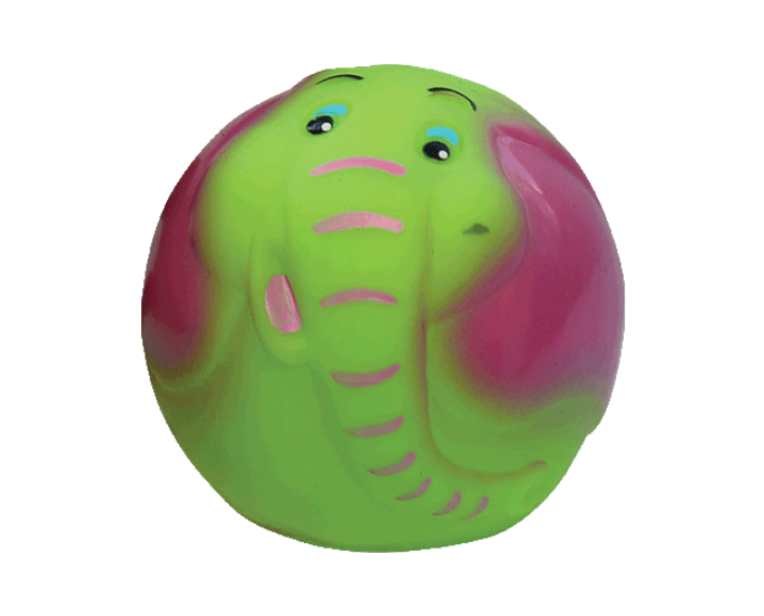 Игрушка для собак Зооник Мяч-слон,  7,2 см