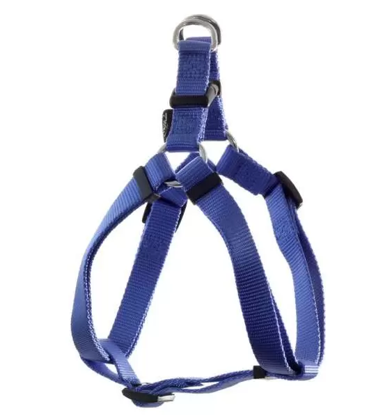 Шлейка для собак TRIOL  "Стандарт" M, синяя, нейлоновая 53-77 см