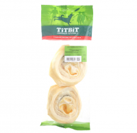 Лакомство для собак TiTBiT  ухо говяжье внутренняя часть, мягкая упаковка 81 г