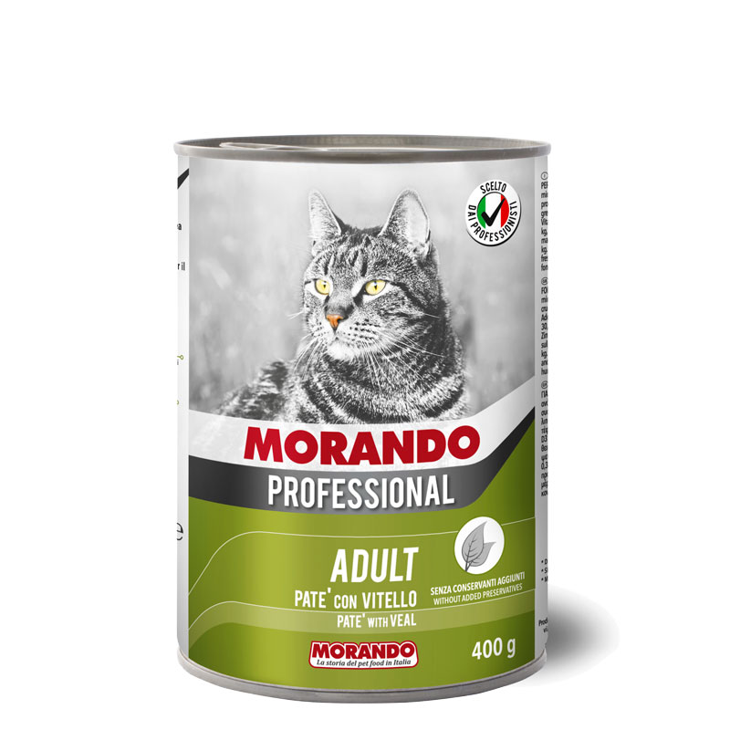 Консервы для кошек Morando Professional Adult паштет с телятиной 400 г