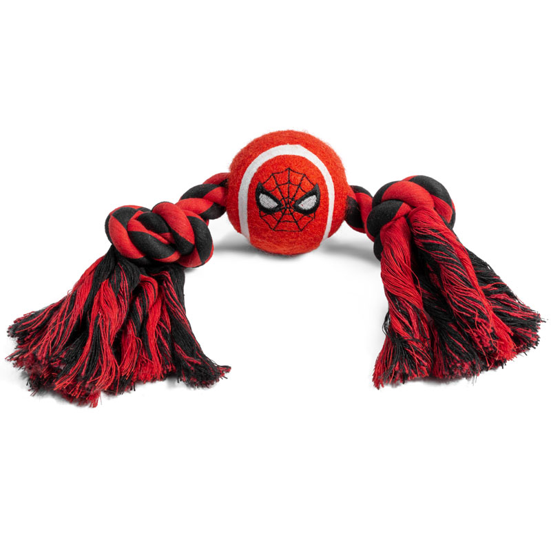 Игрушка для собак Marvel Человек Паук «Верёвка и мяч», 31 см