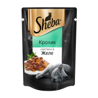 Влажный корм Sheba для взрослых кошек, с кроликом в желе, 85 гр