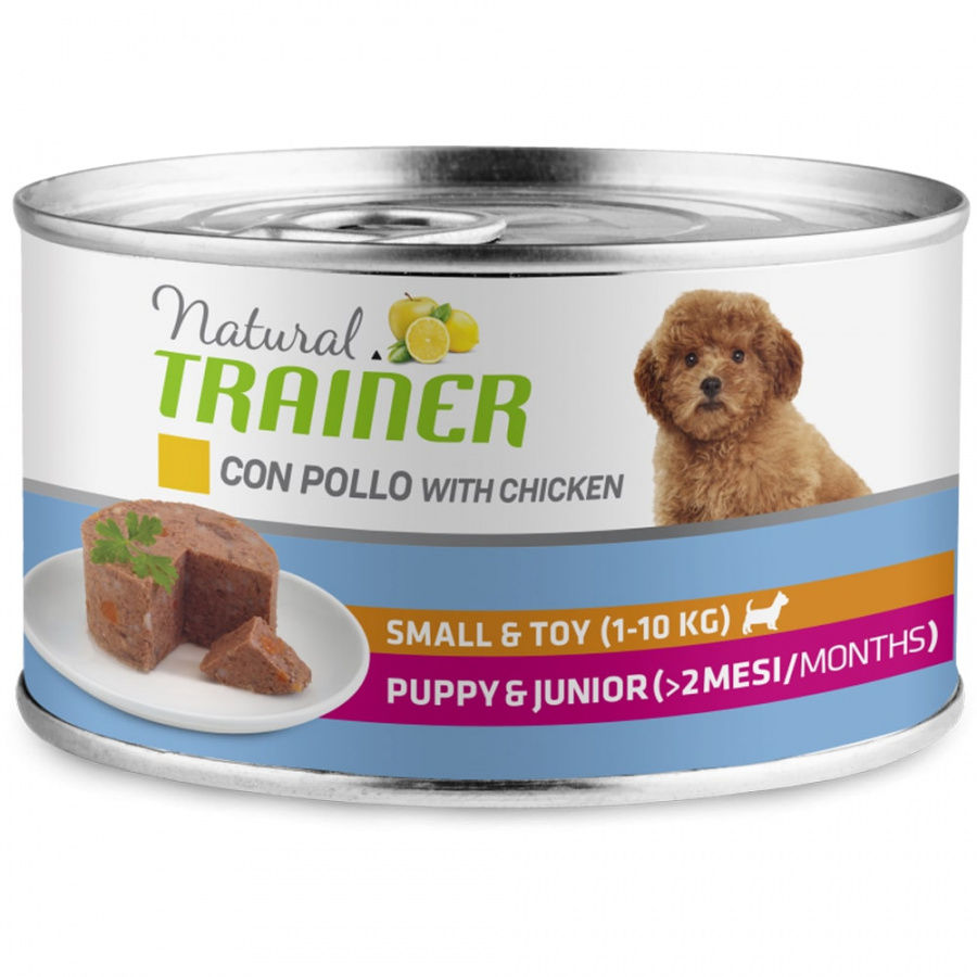 Влажный корм для щенков мелких пород Trainer Natural Puppy & Junior с курицей, 150 г