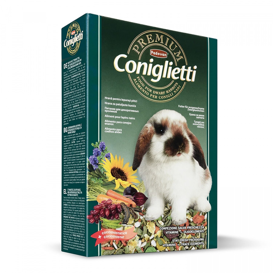 Корм для кроликов Padovan Premium Coniglietti  с кокцидиостатиком, 500 г