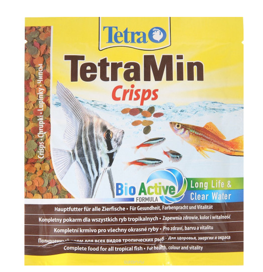 Корм для всех видов тропических рыб TetraMin Pro основной, чипсы 12 г