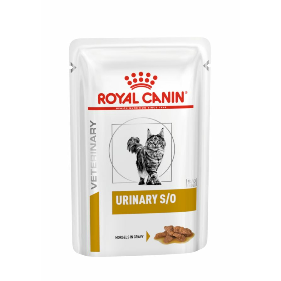 Влажный диетический корм Royal Canin Urinary S/O для взрослых кошек, при мочекаменной болезни, в соусе, 85 г