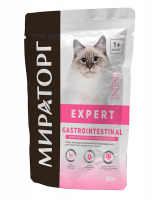 Влажный корм для кошек Мираторг Gastrointestinal бережная забота о пищеварении, 80 г