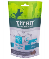 Лакомство для кошек TiTBiT Хрустящие подушечки с мясом утки для чистки зубов 60 г