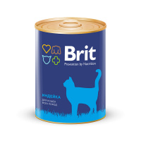 Влажный корм для взрослых кошек Brit Premium с индейкой, 340 г