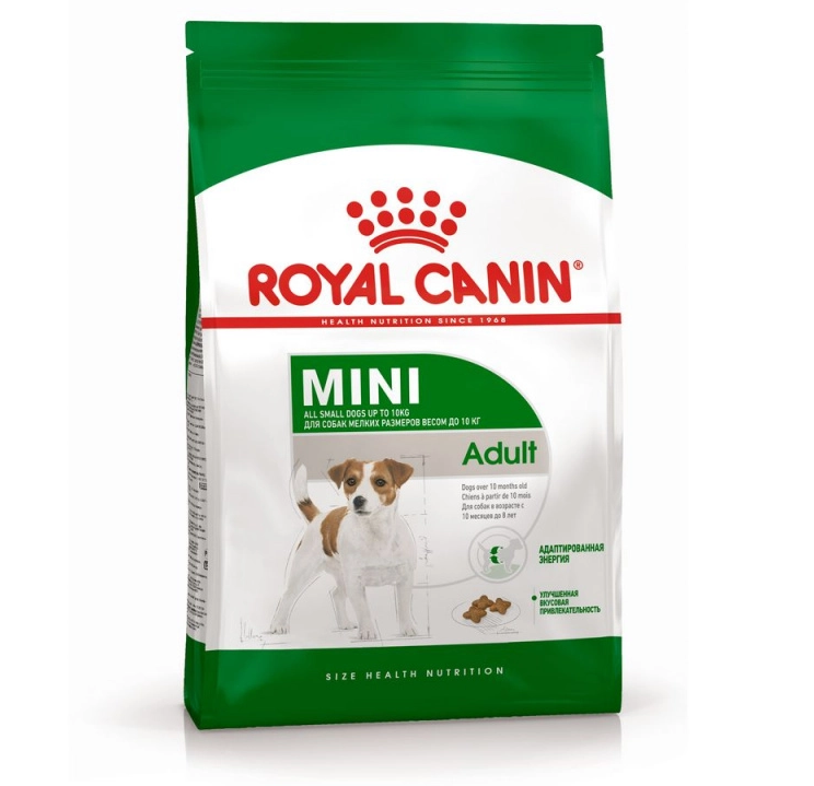Корм сухой Royal Canin Mini Adult для взрослых собак мелких пород с 10 месяцев до 8 лет, 2 кг