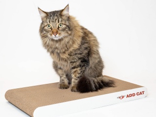Когтеточка ADD CAT для кошек, из гофрированного картона. 50*24*5 см.