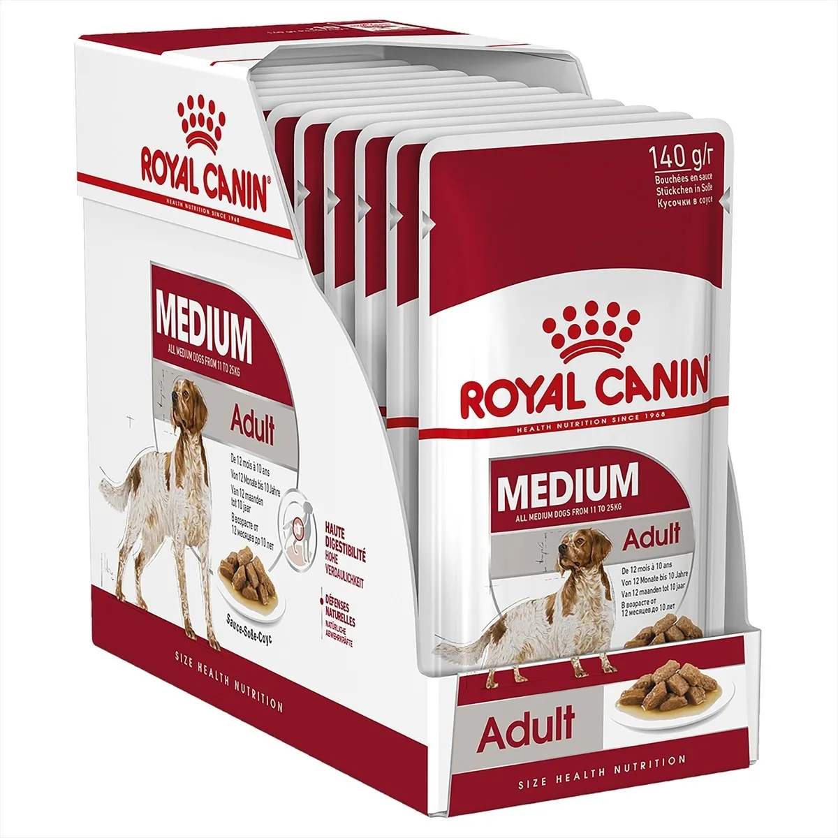 Влажный корм Royal Canin Medium Adult  для взрослых собак средних пород, в соусе 140 г