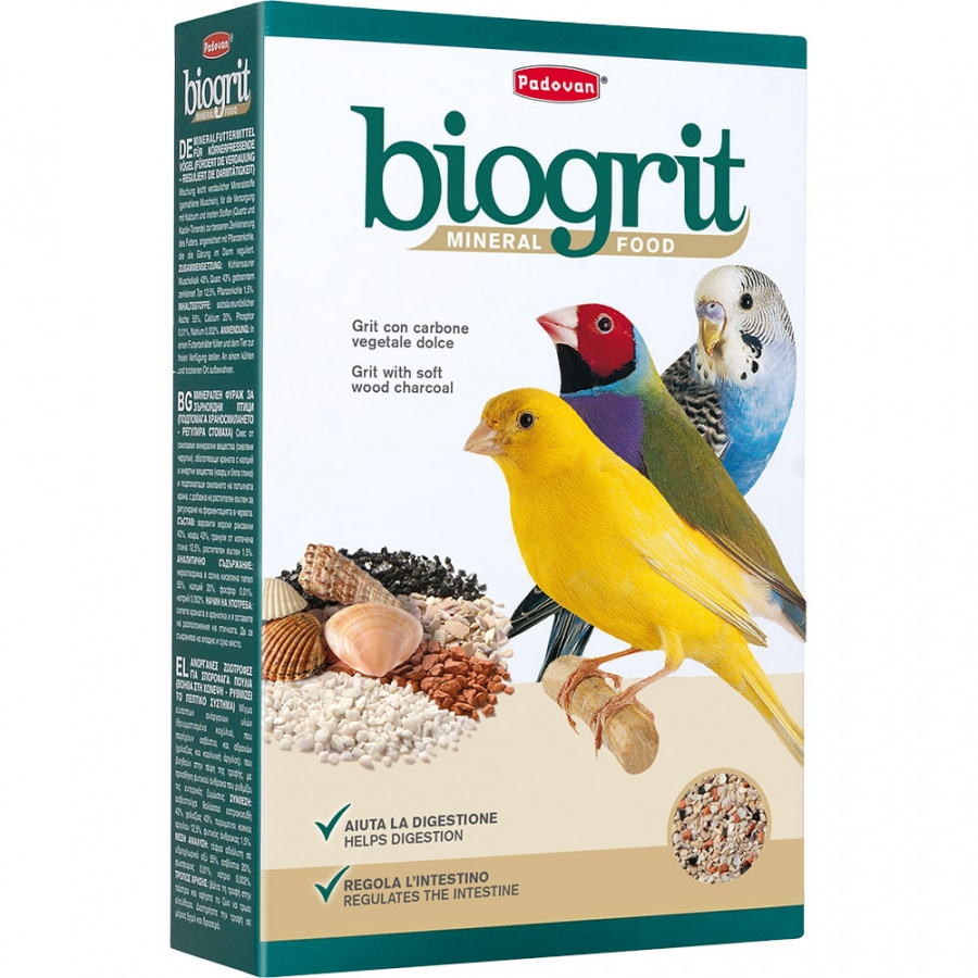 Минеральная добавка для декоративных птиц Padovan Biogrit  био-песок, 700 г