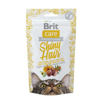 Лакомство Brit Care Snack Shiny Hair для кошек, для кожи и шерсти, 50 г