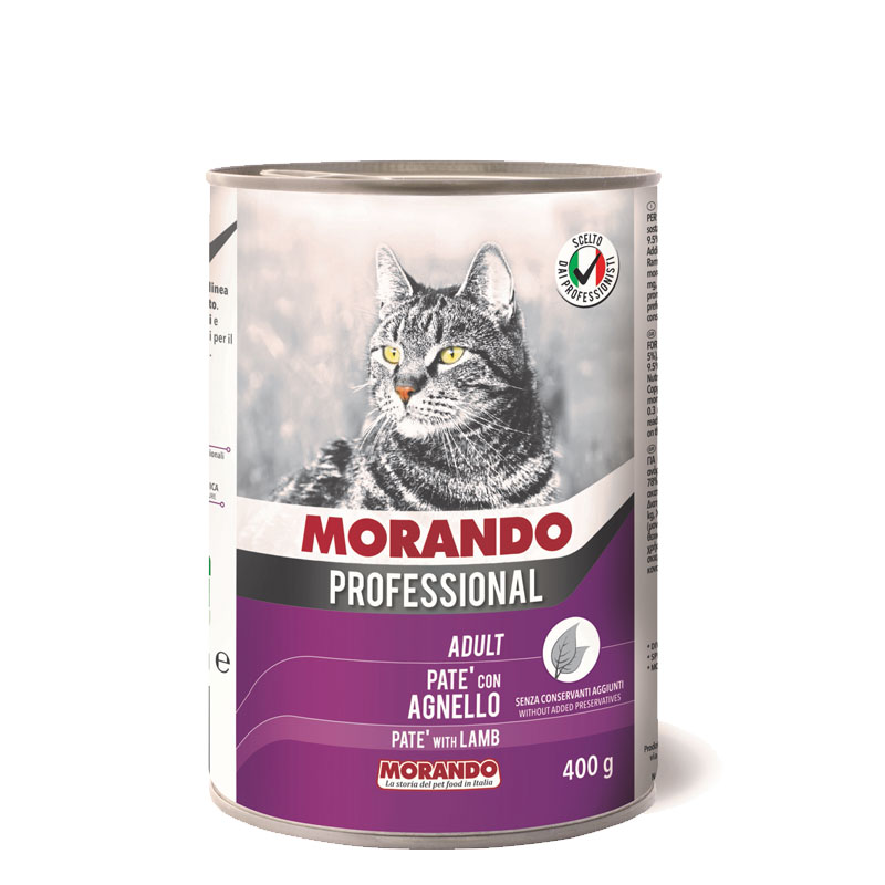 Консервы для кошек Morando Professional Adult паштет с ягнёнком 400 г