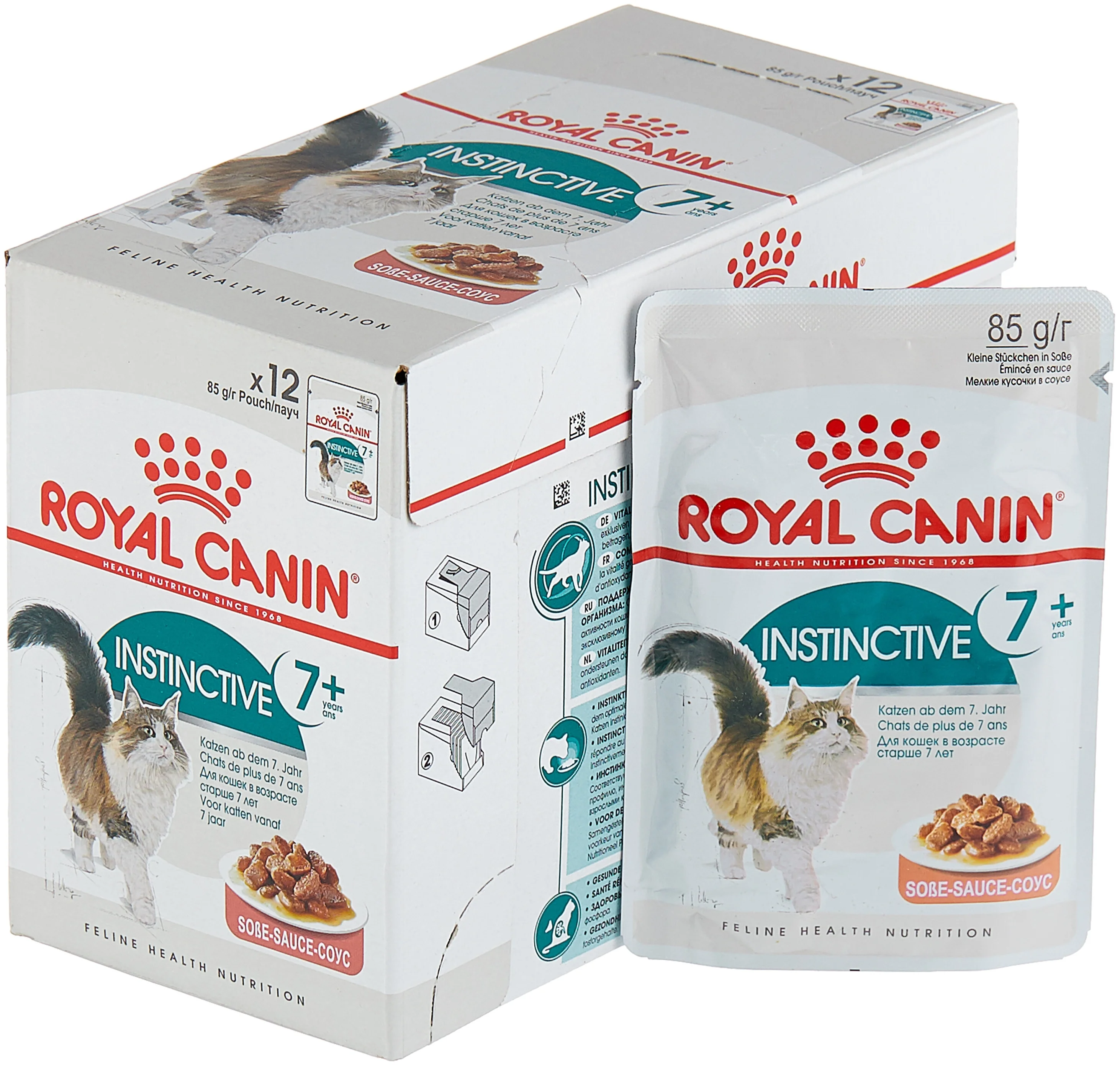 Влажный корм для кошек Royal Canin Instinctive 7+ для кошек старше 7 лет, в соусе 85 г