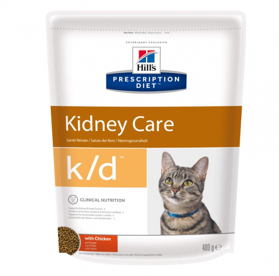 Сухой корм для кошек Hill's Prescription Diet Kidney Care, при патологии почек, с курицей 400 г