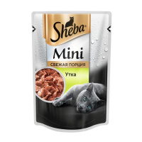 Влажный корм Sheba для взрослых кошек, мини порция с уткой, 50 г