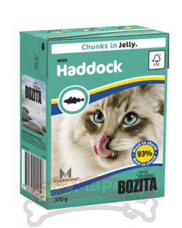 Корм BOZITA консервы для кошек кусочки в желе с морским окунем (4950) 370г