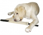 Игрушка для собак аппортировочная, полиэстер, бежевый/черный, дл. 31 см