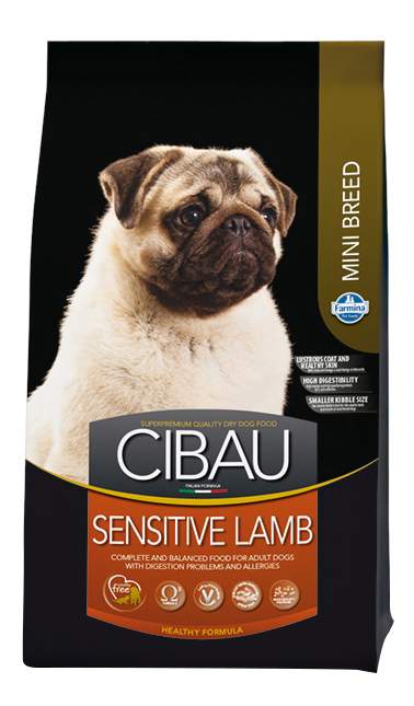 Корм сухой Farmina Cibau SENSITIVE LAMB MINI для взрослых собак мелких пород, с чувствительным пищеварением и аллергией, с ягнёнком 800 г