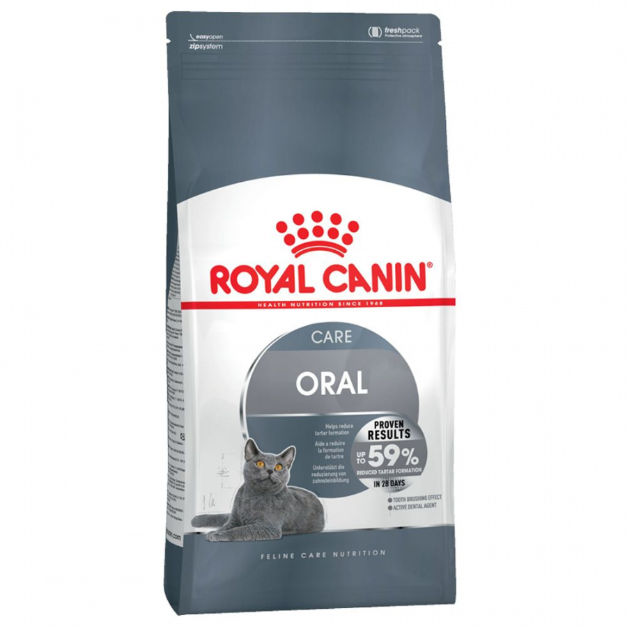 Корм сухой Royal Canin Oral Care для взрослых кошек,  профилактика образования зубного  камня, 400 гр. 