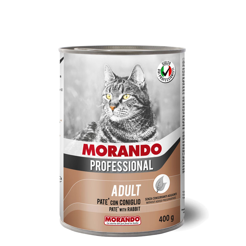 Консервы для кошек Morando Professional Adult паштет с кроликом 400 г