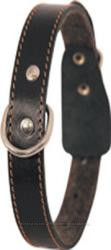 Ошейник ГАММА кожаный 20 мм синтепон кольцо