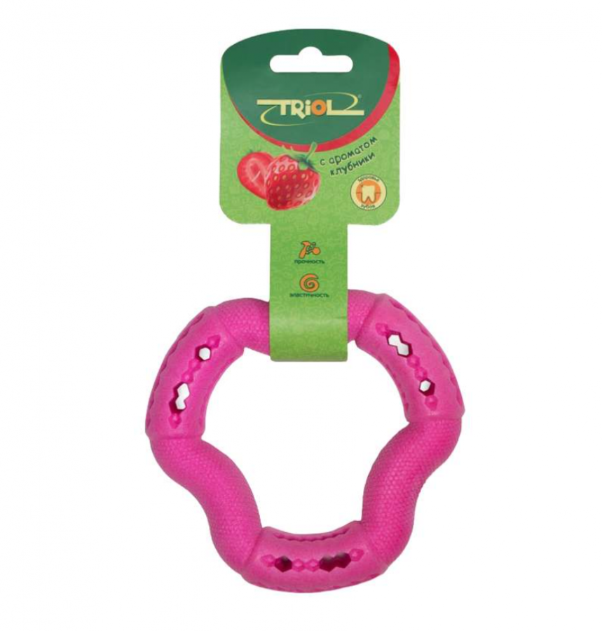 Игрушка для собак TRIOL Гексагон из резины, 12,3 см