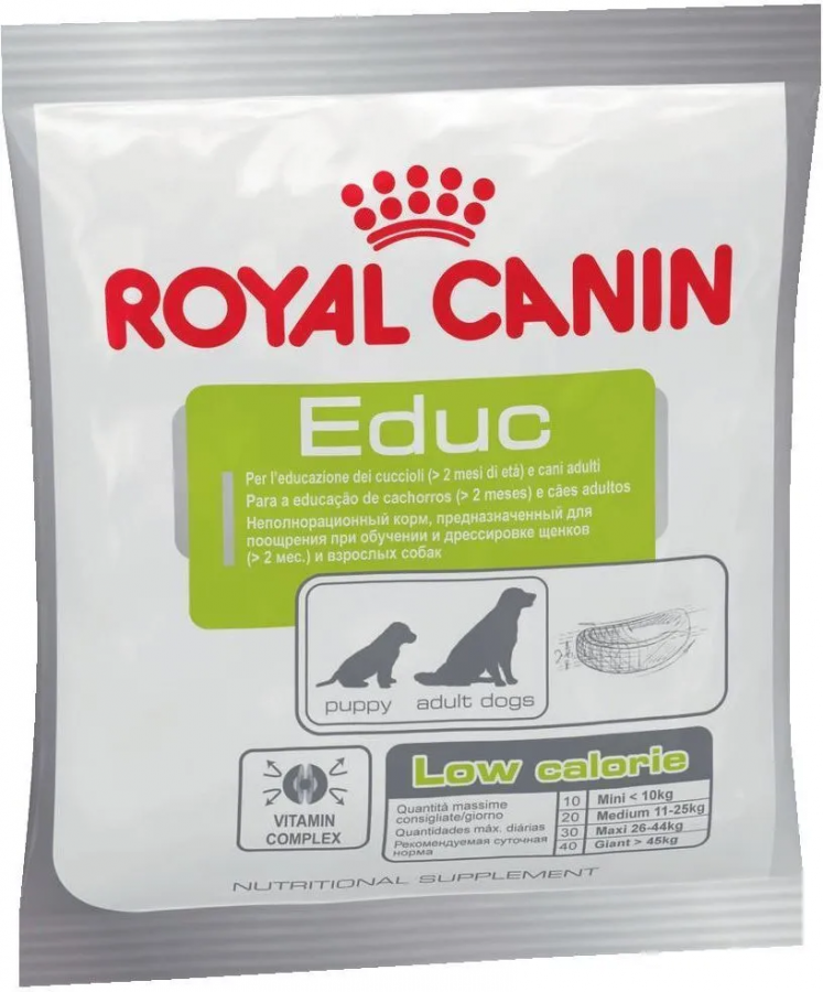 Лакомство Royal Canin "Educ" для дрессировки щенков и взрослых собак, 50 г.