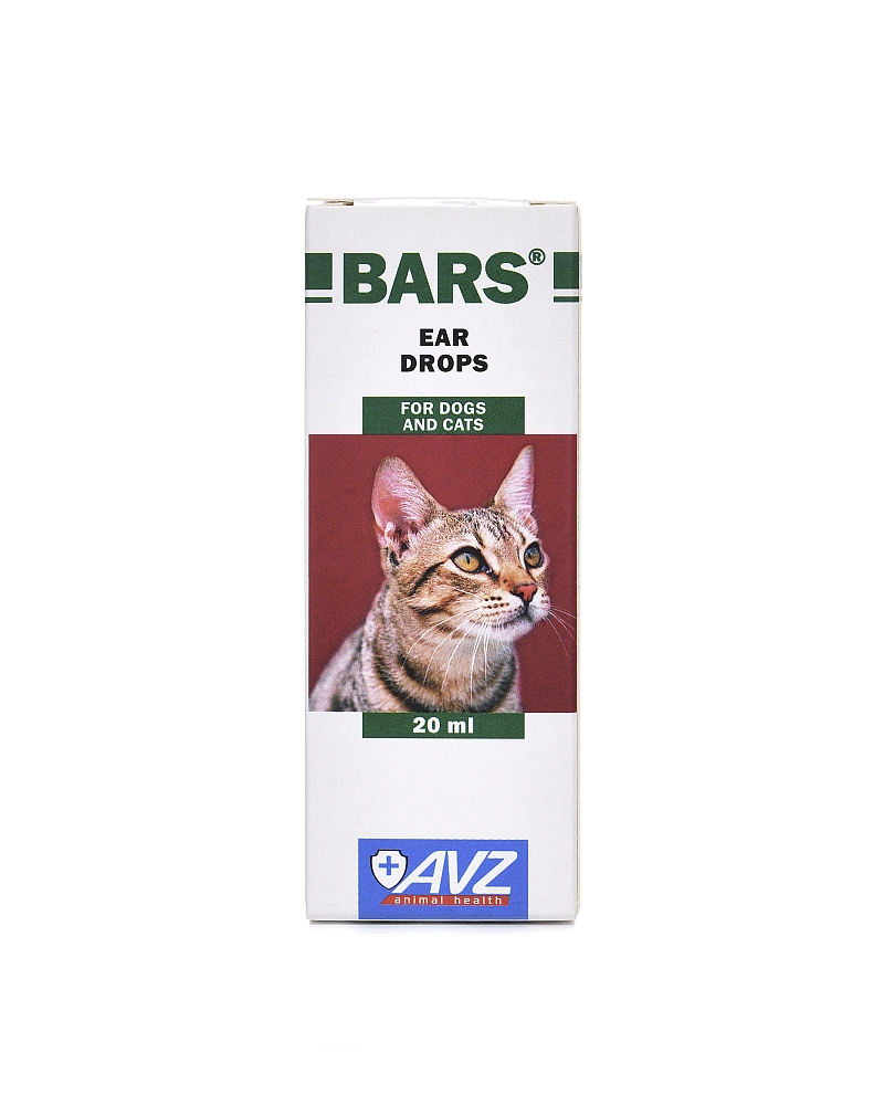 Капли ушные БАРС для собак и кошек,  для лечения  отодектоза 20 мл